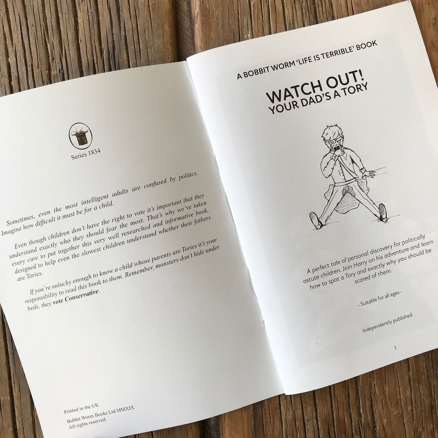 Watch Out! Your Dad's A Tory - Anti Tory Zine & Political Gift